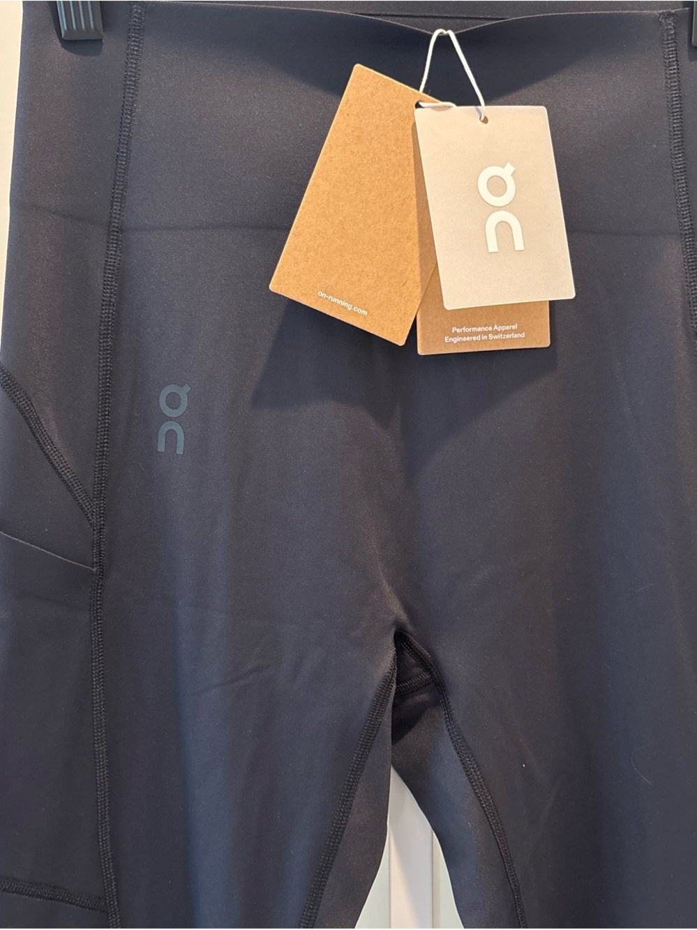 On Running Men’s Black Athletic Shorts with Subtle Logo